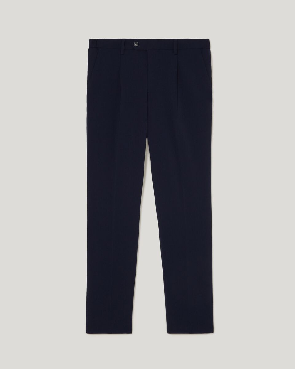 Wool Blend Tailored Pant, Navy, hi-res